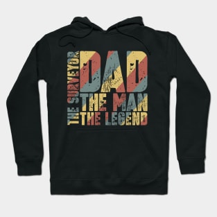 Dad The Man The Surveyor The Legend Hoodie